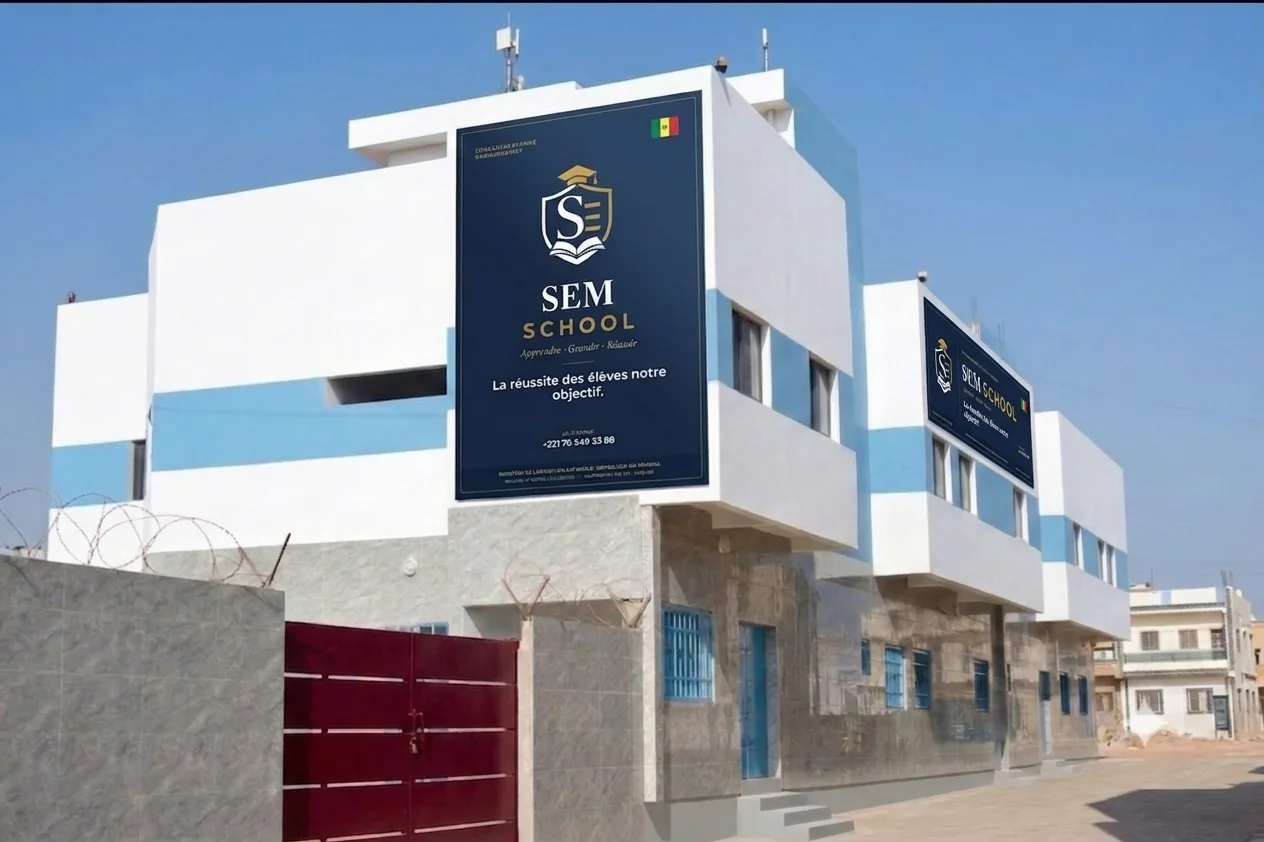 Façade de l'école SEM School — Malika, Dakar